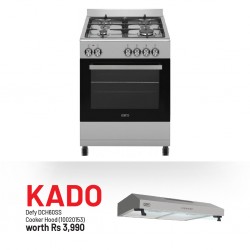 Defy DGS602 Cooker & Free Defy DCH60SS Cooker Hood