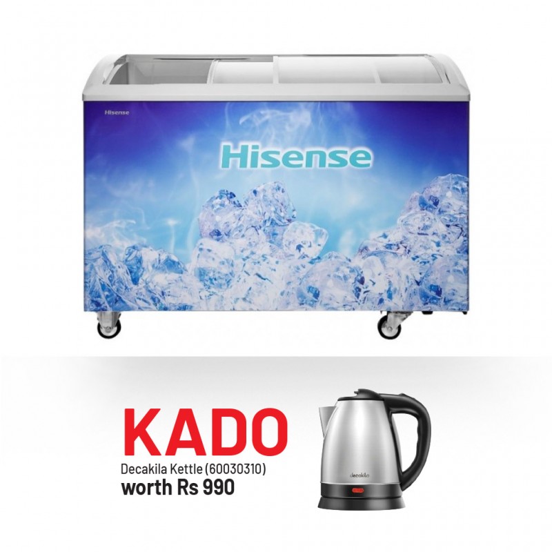 Hisense FC-39DD Freezer & Free Decakila KEKT031M Stainless Steel Kettle