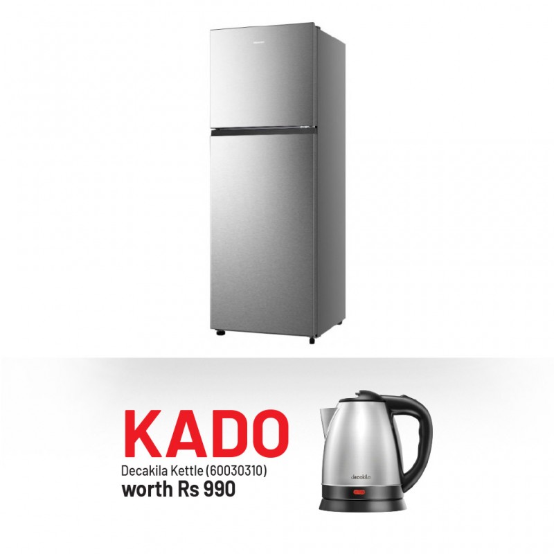 Hisense RT422N4ACE Refrigerator & Free Decakila KEKT031M Stainless Steel Kettle