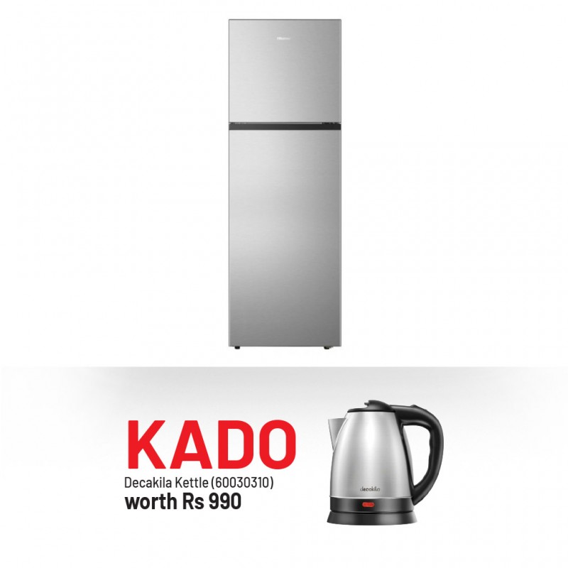 Hisense RT3N250NACE Refrigerator & Free Decakila KEKT031M Stainless Steel Kettle