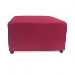 Tola LHF Chaise+2S Armless & Ottoman Red