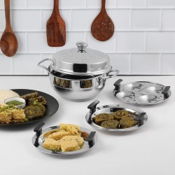 Vinod GZMUKD Gen-Z 5-Plates 19cm Induction Multi Kadai With SS Lid