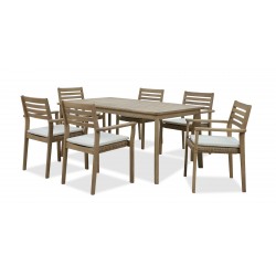 Journey Table and 6 chairs Rose Grey Wash