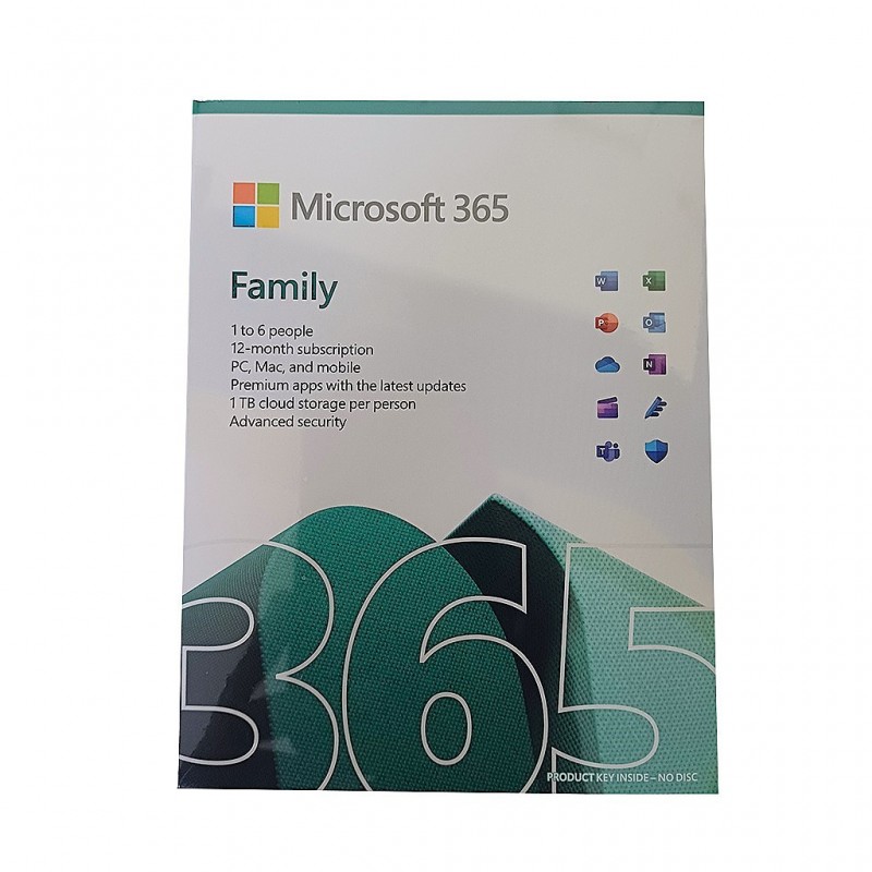 Microsoft 365 Family  P10 English 1 Year Africa