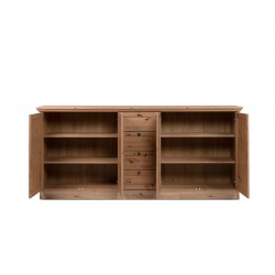 Timber Sideboard 4 Doors And 4 Drawers Artisan Oak