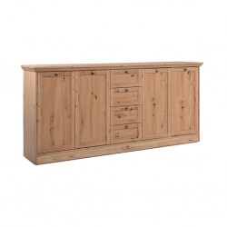 Timber Sideboard 4 Doors And 4 Drawers Artisan Oak