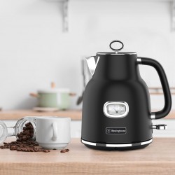 Westinghouse WKWK142BK 1.7L Retro Black Electric Kettle