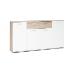 Jacky Sideboard 4 Drs And 2 Drws Sonoma Oak & White