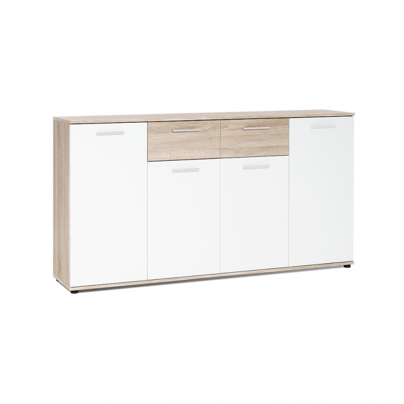 Jacky Sideboard 4 Drs And 2 Drws Sonoma Oak & White