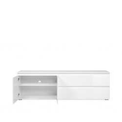 Capetown Low TV Cabinet White High Gloss