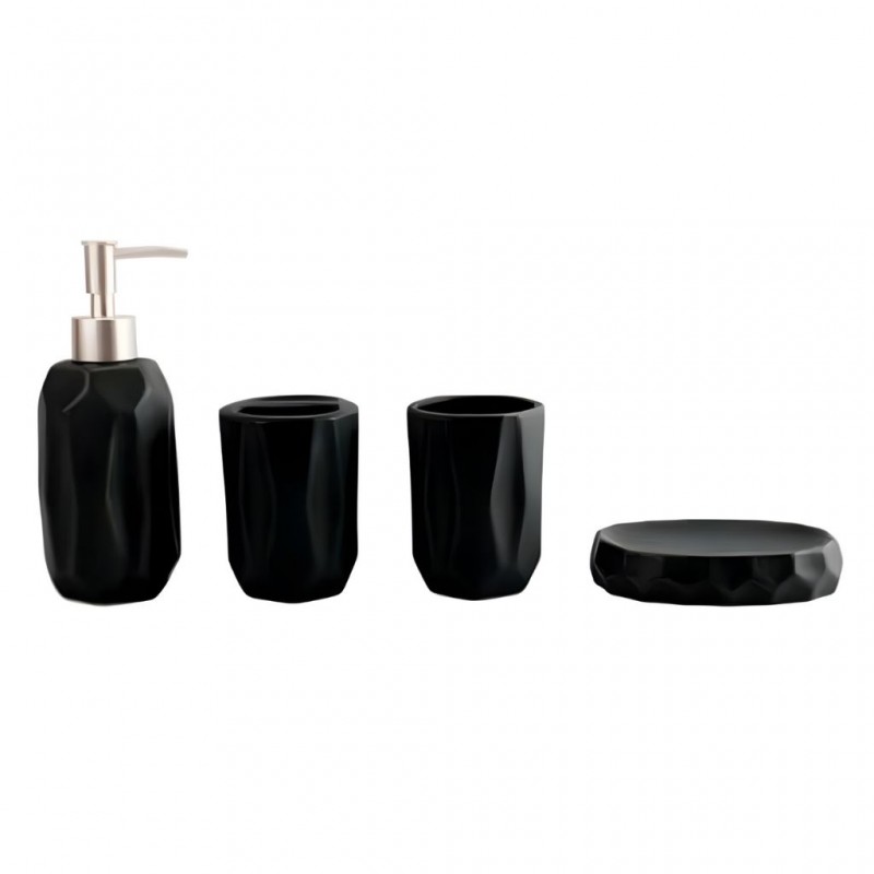 Bathroom Set Black CM246016