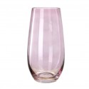 Vase Glass 10x10x27cm Pink