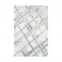 Printing Rug 160X230 cm Blue And White