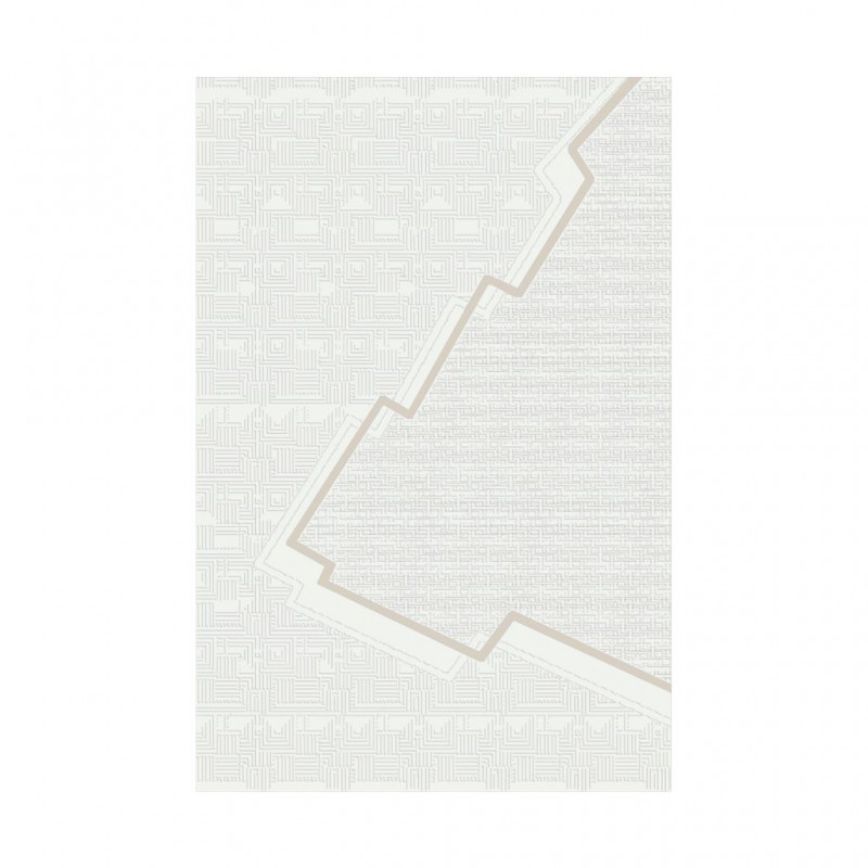 Printing Rug 160X230 cm Beige And Line