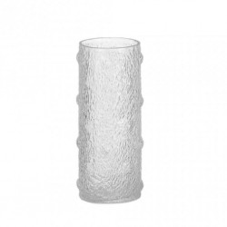 Vase Glass 12x12x30cm Clear