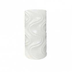 Vase Ceramic 15x15x30 cm White Stripe