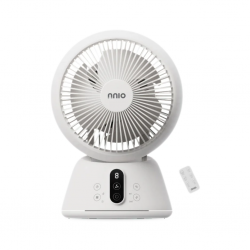 NNIO N1800DCACR 8" 360 High Velocity White DC Air Circulator With Remote