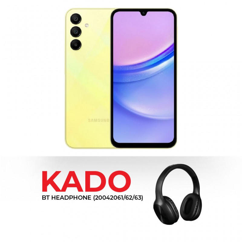 Samsung Galaxy A25 Yellow & Free Headphone P47 Or Headphone MB30BT Or Headphone PB-98