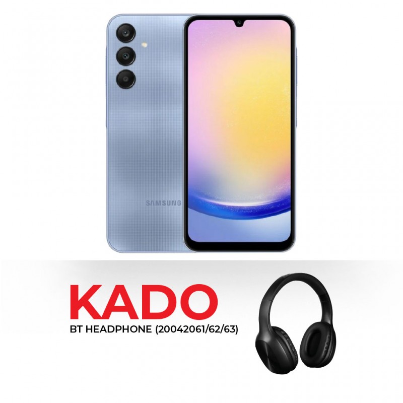 Samsung Galaxy A25 Blue & Free Headphone P47 Or Headphone MB30BT Or Headphone PB-98