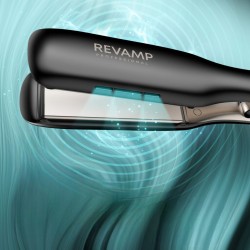 Revamp ST-3000-EU Enigma Wide Ionic Radiance 3YW Ceramic Hair Straightener