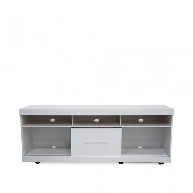 Onix Low TV Cabinet White High Gloss