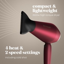 Revamp GSST200DR375-GB Radiance Dryer + Straightener 3YW The Forever Love Gift Set