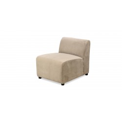 Brava Sofa 3+2+Armless Chair Brown Fabric