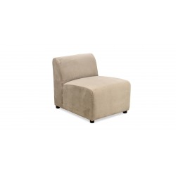 Brava Sofa 3+2+Armless Chair Brown Fabric