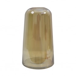 Vase 26cm, brown glass