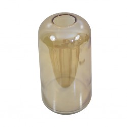 Vase 26cm, brown glass