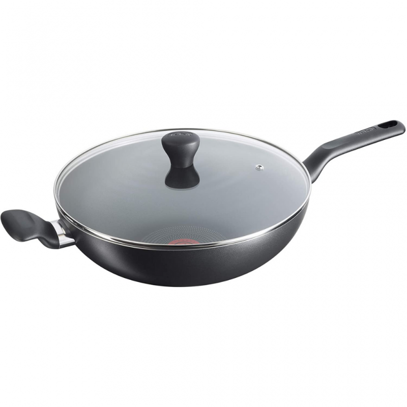 Tefal B1431684 28cm Super Cook Wokpan + Lid