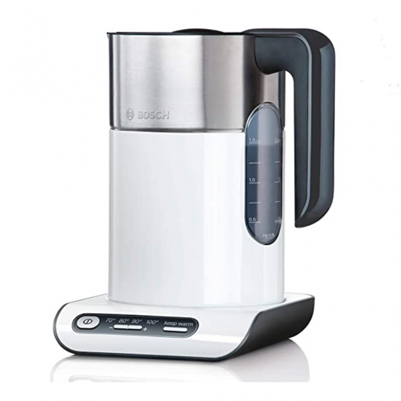 Bosch TWK8611P 1.5L WH/ S.Steel Styline Kettle