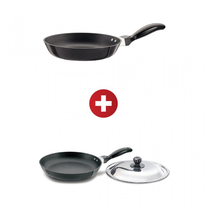 Futura Q10 22CM Non Stick Frypan+Futura Q21 26cm Non Stick Frying Pan with Lid