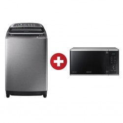 Samsung WA16J6750SP/NQ Washing Machine + Samsung MS23K3513AW Microwave Oven