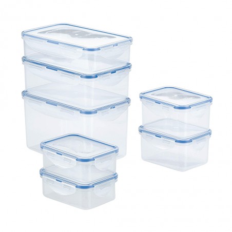 Lock & Lock HPT818CS Rectangle Container x 7pcs 