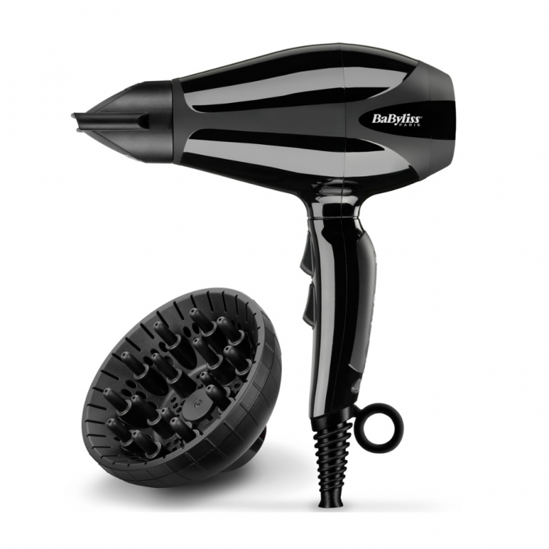 Babyliss 6715DE Pro Ionic Blk 2400W Hair Dryer 5YW "O"