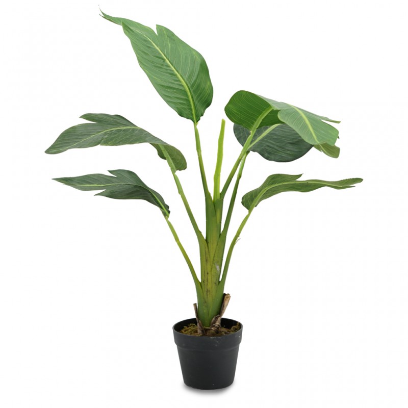 Bird of Paradise Artificial Plant 90cm P.Pot 6''