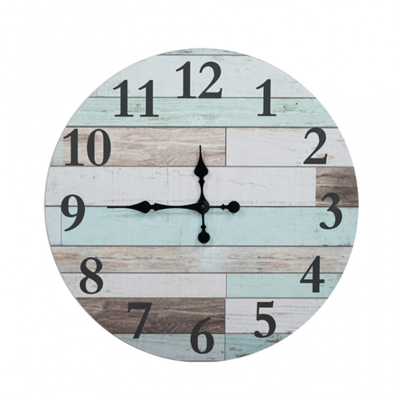 Ceruse Wall Decor Clock 60 cm MDF