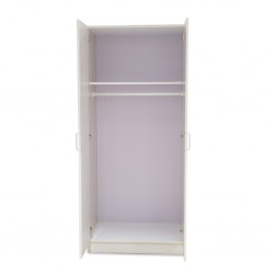 Elsa Wardrobe 2 Doors With Hanger MDF Grey