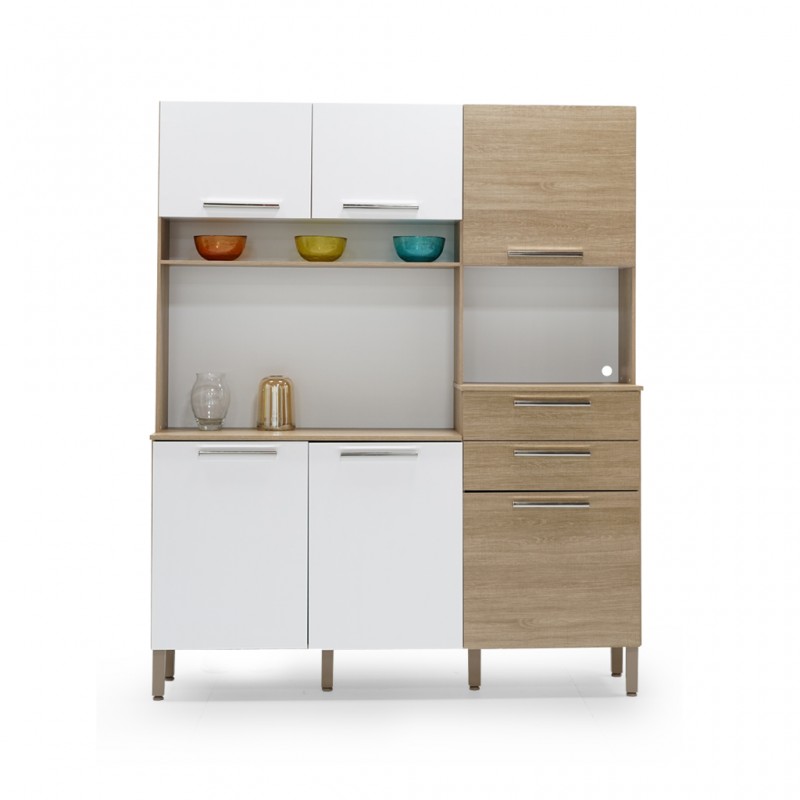 Montesa Kitchen Cabinet Nogal White