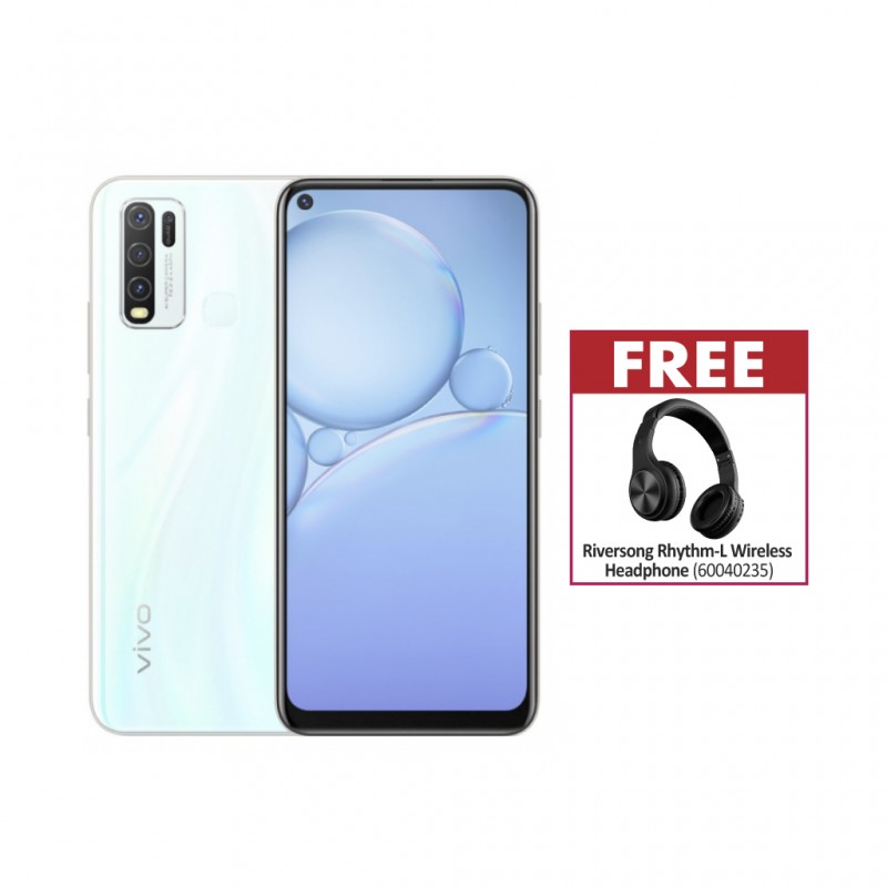 Vivo Y30s Moonstone White Free Riversong Rhythm L Wireless