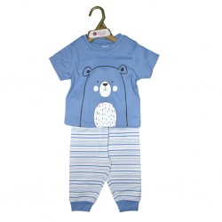 Boys Pyjama Set Blue Bear 12-18 mths LI56018