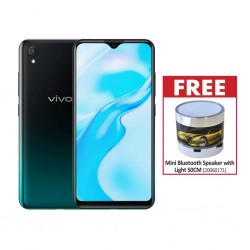 Vivo Y1s Olive Black & Free Mini Bluetooth Speaker with Light 50CM