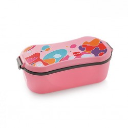 Cello CEL054 Plastic Insulated Pink Lunch Box Doppler "O"