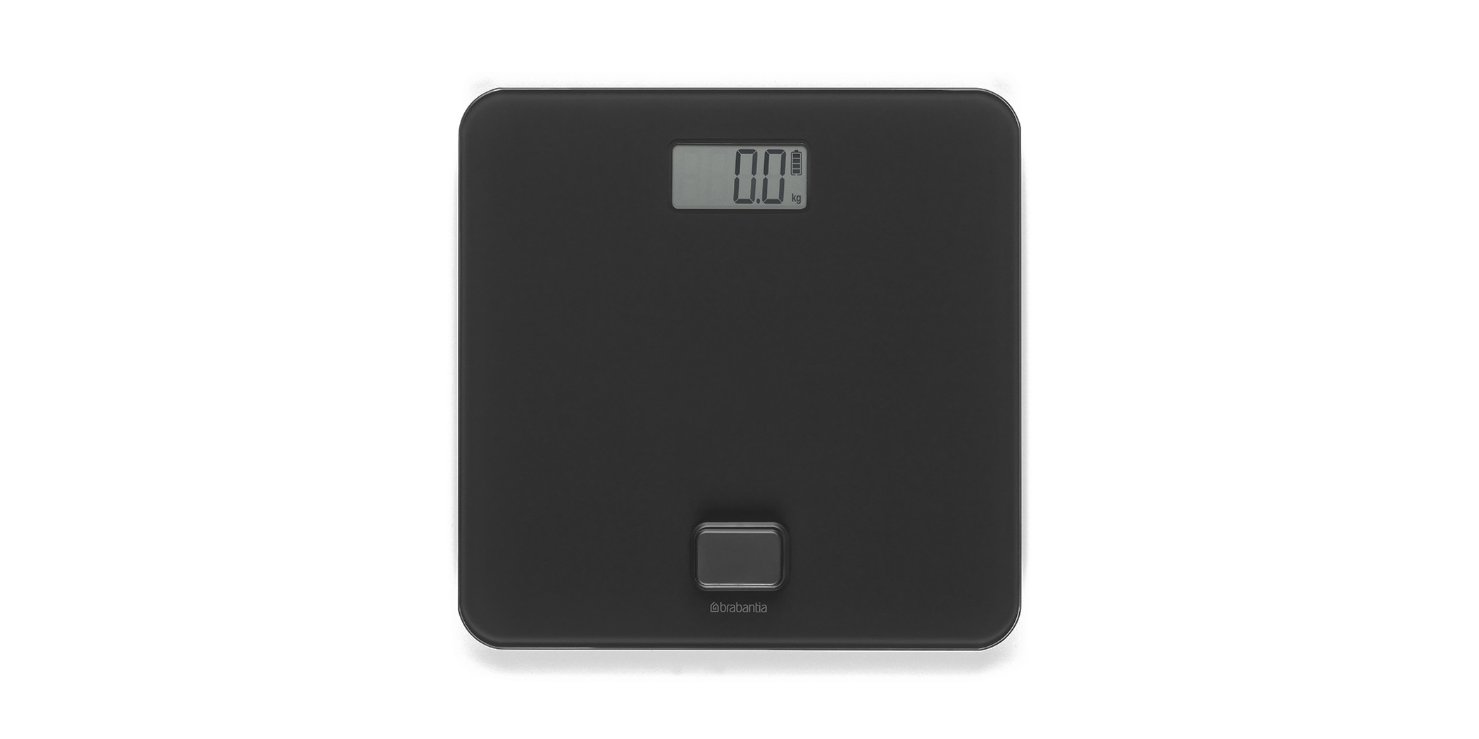 Brabantia ReNew battery free bathroom scale, dark grey