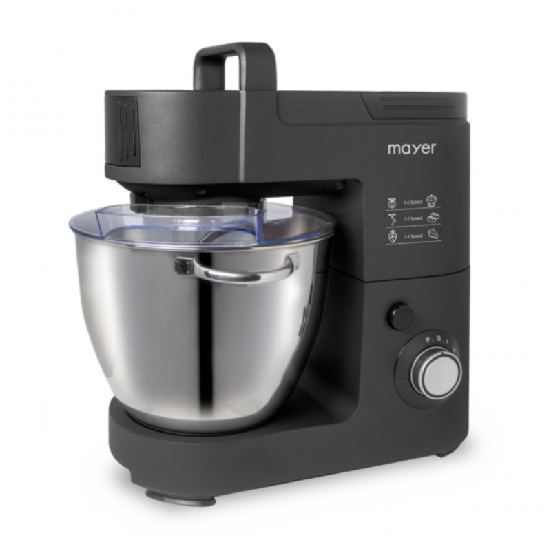 Mayer MMSM100 6L 1500W Matte Black Stand Mixer