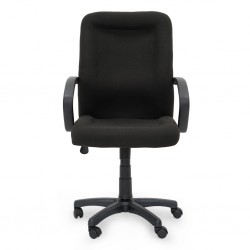 Elle Low Mid Back Fabric Office Chair Black Color