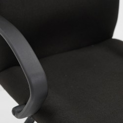 Elle Low Mid Back Fabric Office Chair Black Color