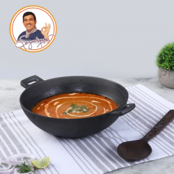 Wonderchef WON515 Forza Cast Iron 24cm Kadhai Pre-seasoned