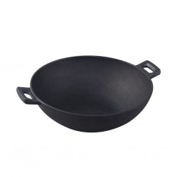 Wonderchef WON515 Forza Cast Iron 24cm Kadhai Pre-seasoned